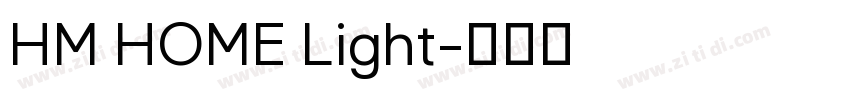 HM HOME Light字体转换